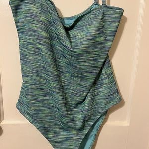 Aerie Striped One Piece Swim Suit